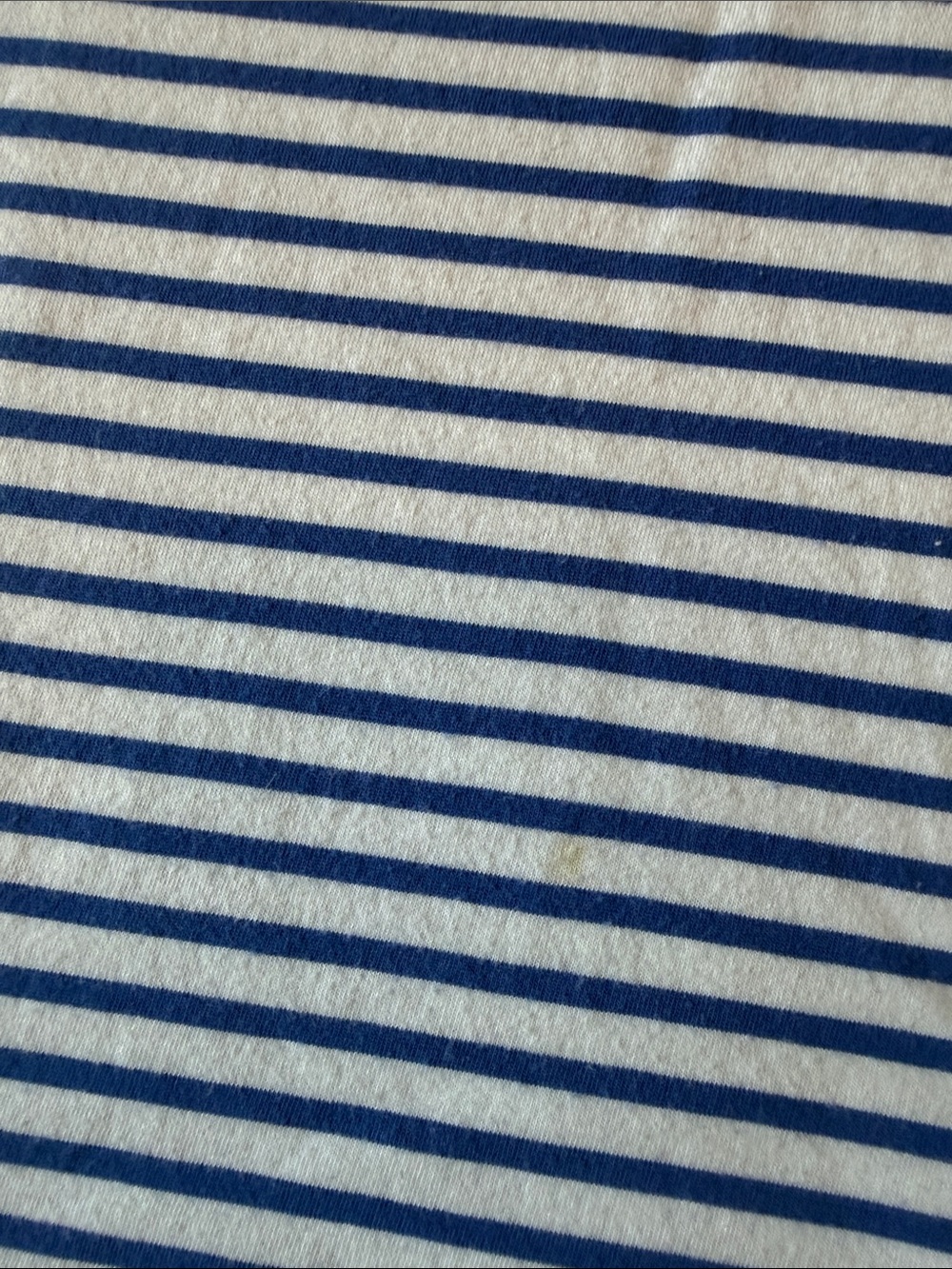 AYR French Fry Blue Striped Crewneck 3/4 Sleeve T Shirt - Picture 8 of 10